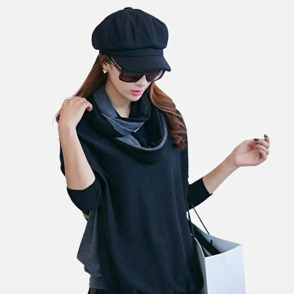 Retro Mütze aus Baumwolle für Winter, klassisches Unisex-Accessoire