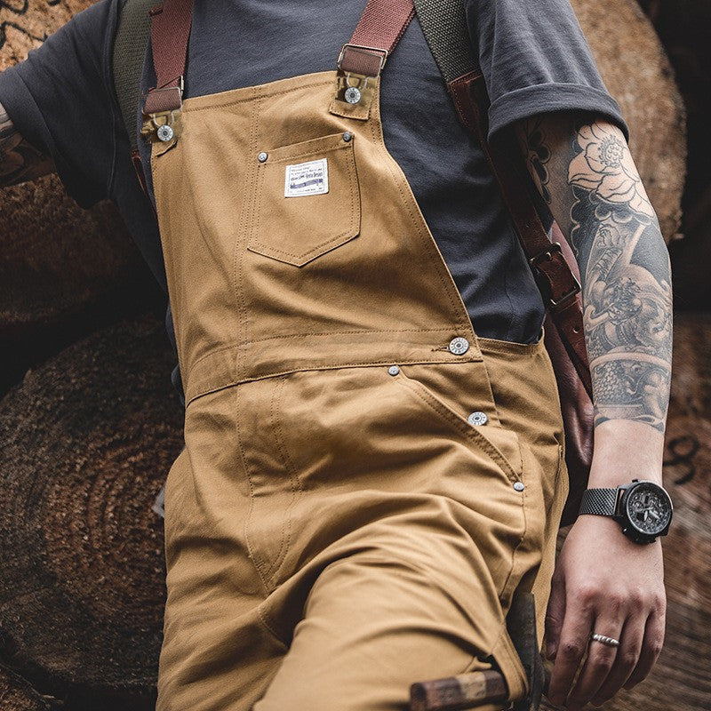 Robuster Herren Arbeits-Overall, Vintage-Stil, Duck-Bib, strapazierfähig für schwere Arbeit.
