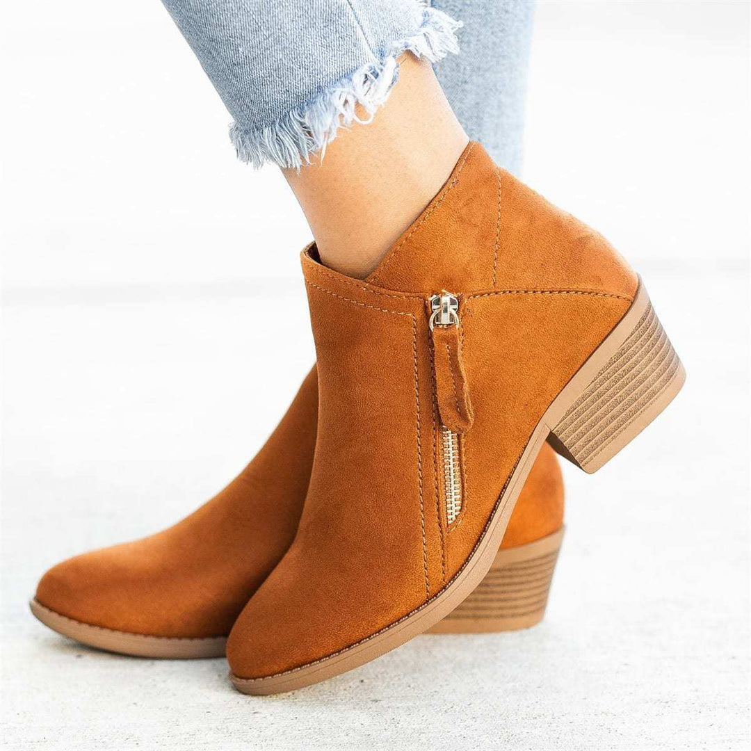Damen-Winterstiefel Nahaufnahme: Detailansicht der warmen Fütterung & des robusten Obermaterials.