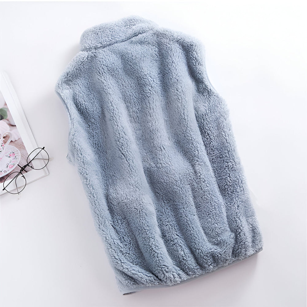 Bequeme Damen Fleece Weste für Freizeit & Outdoor, auch in Übergröße erhältlich.