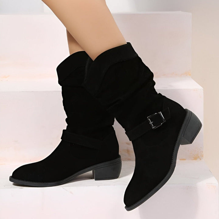 Warme Damen Stiefel mit weichem Fußbett, perfekte Winterstiefel für maximalen Komfort.