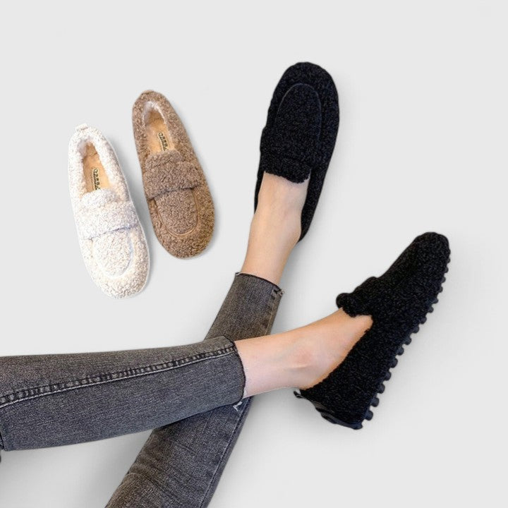 Flauschige Damen-Winter-Slipper, super warm & rutschfest. Gemütliche Komfortschuhe, perfekt für Zuhause.