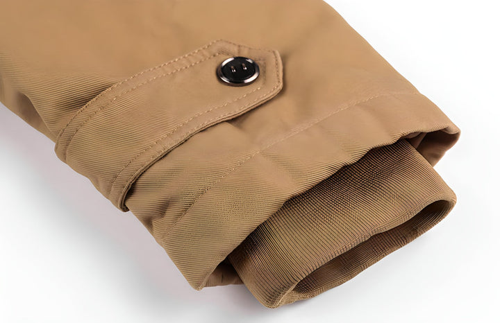Warme Militär-Kapuzenjacke für Herren, schwarz, robust und vielseitig für jede Gelegenheit.