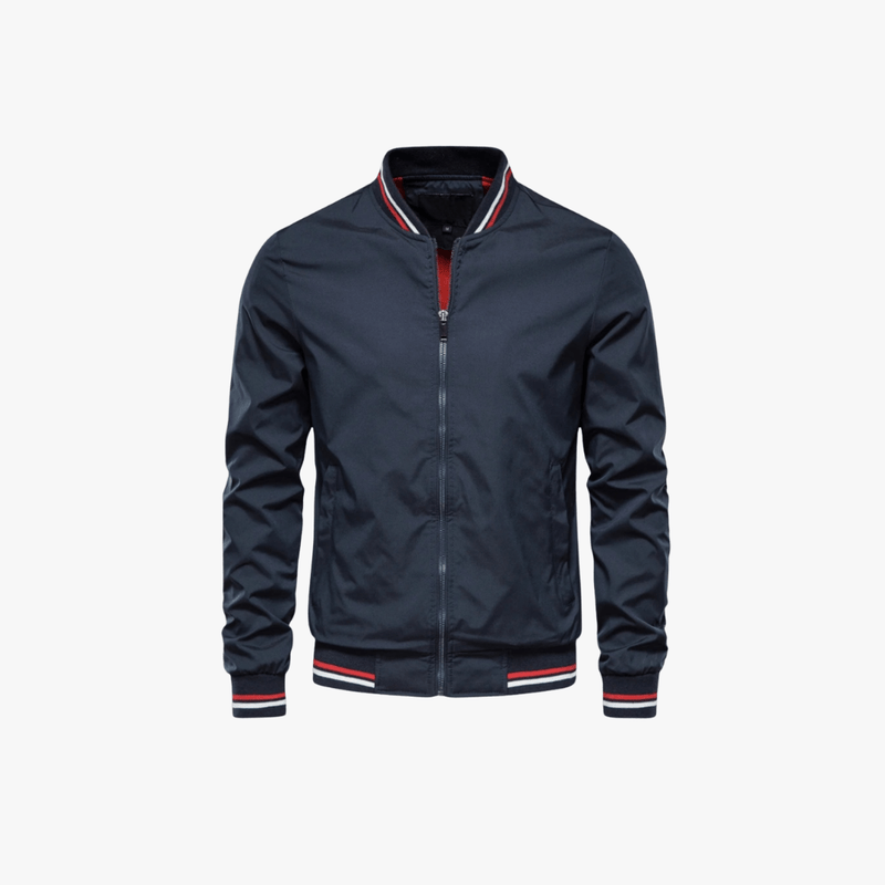 Warme Herren Winter Bomberjacke Tim in Schwarz, stilvoll und bequem für kalte Tage.