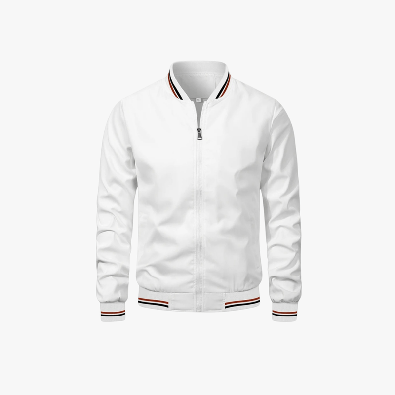 Warme Herren Winterjacke Tim in Marineblau, eine klassische Bomberjacke für Männer.