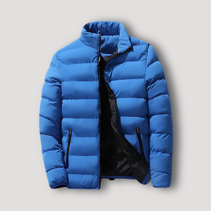 Modische Herren Pufferjacke mit Steppdesign, komfortabel & warm, ideal für Wintermode und Freizeit.