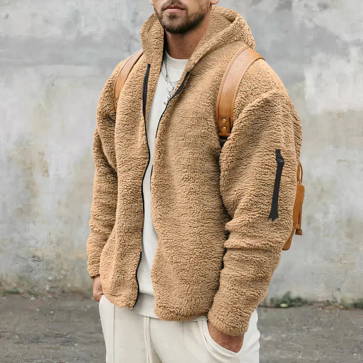 Herren Freizeit-Winterjacke, sehr warm, mit Reißverschluss, praktischen Taschen und hohem Tragekomfort.