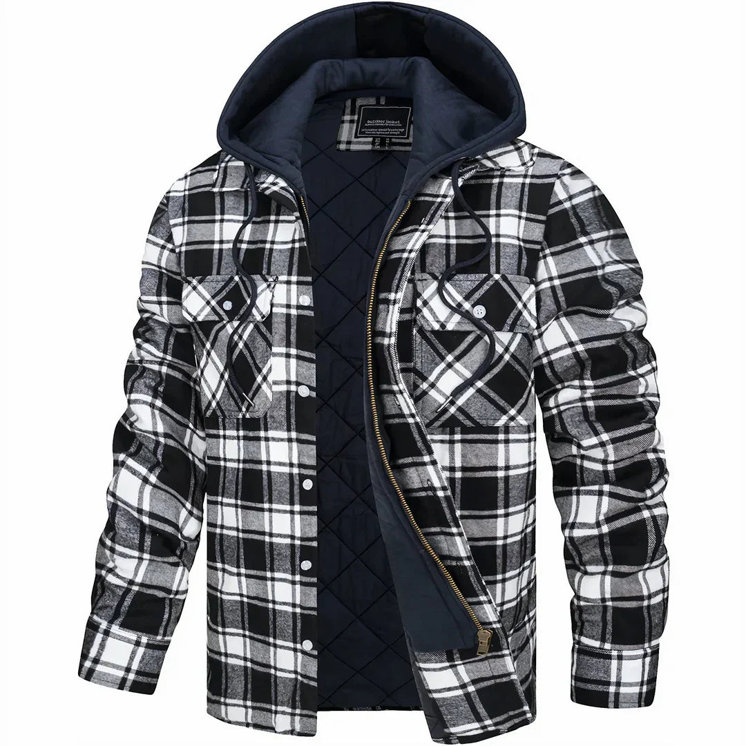 Warme, isolierte Herren Winterjacke. Winddicht, wasserabweisend und ideal für Kälteschutz und Outdoor-Aktivitäten.