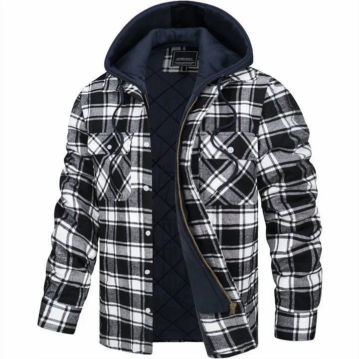 Warme, isolierte Herren Winterjacke. Winddicht, wasserabweisend und ideal für Kälteschutz und Outdoor-Aktivitäten.