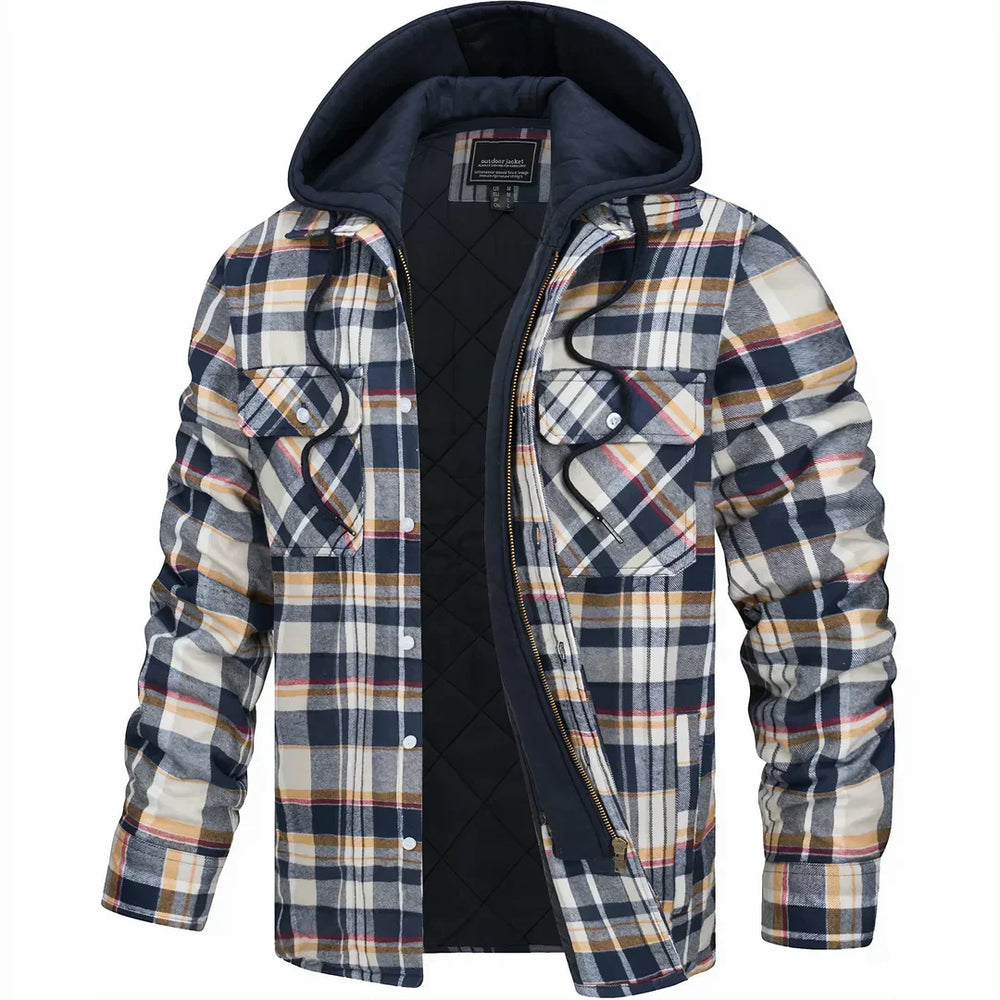 Modische Herren Winterjacke für Freizeit und Alltag. Bietet Wärme, Windschutz und ist perfekt für kalte Wintertage.