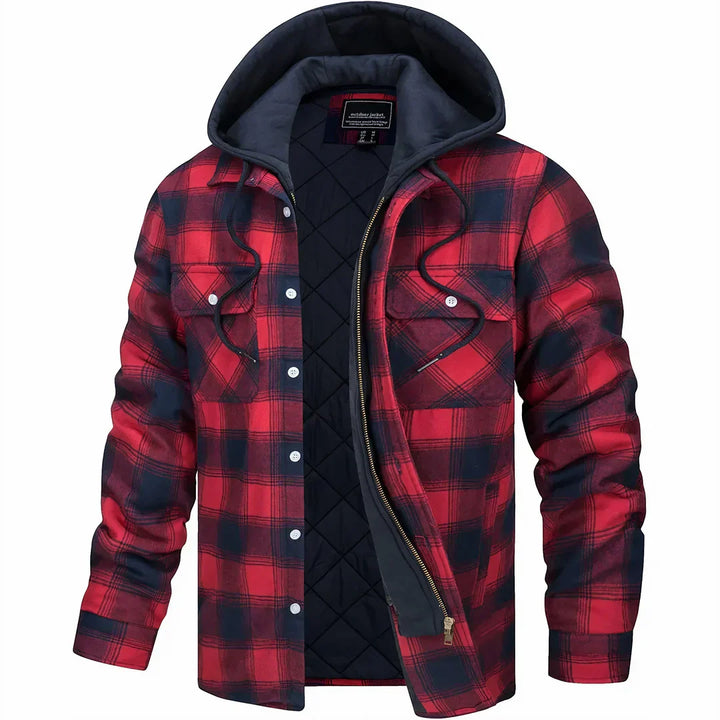 Robuste Herren Outdoorjacke mit effektiver Isolation. Winddicht und wasserabweisend für optimalen Kälteschutz im Winter.