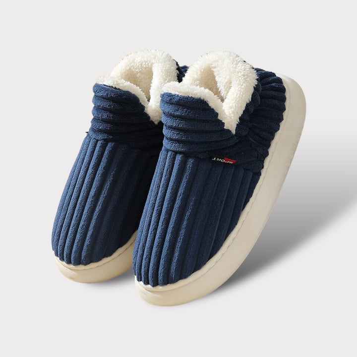 Komfortable Unisex-Hausschuhe, warm & leicht. Ideal als Alltagspantoffeln für Damen und Herren zuhause.