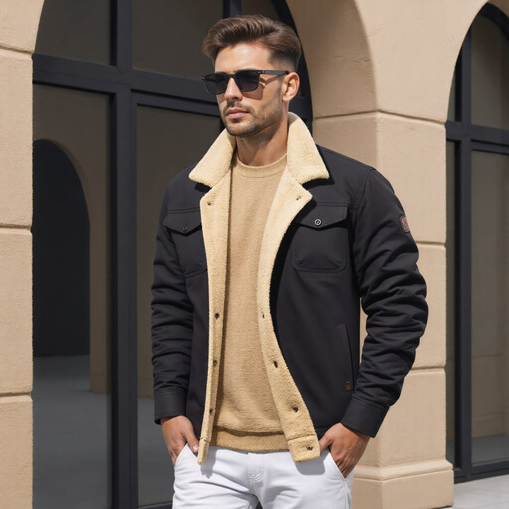 Vielseitige Herren Winterjacke, warm & wasserabweisend, perfekt für Übergang & Winter.