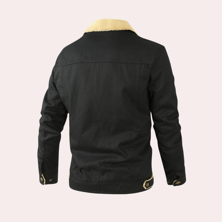 Elegante Herren Winterjacke, wind- & wasserdicht, ideal für modebewusste Männer im Winter.