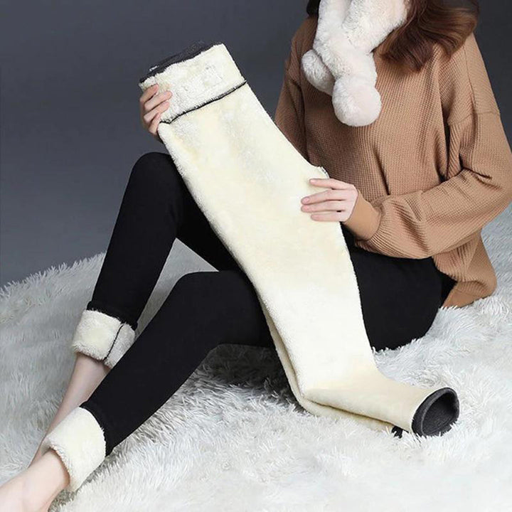 Vielseitige warme Damen Leggings, dehnbar und bequem, passt zu jedem Winter-Outfit.
