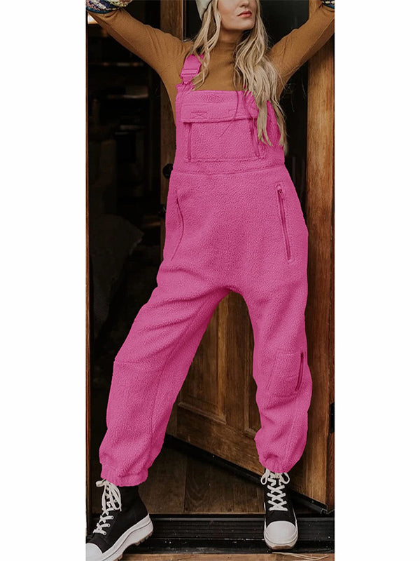Vielseitiger Damen Winteroverall aus Fleece mit Thermo-Funktion; bequem, warm und mit Reißverschlusstaschen.