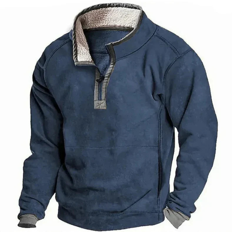 Robustes Herren Winterhemd aus weichem Stoff. Das perfekte Langarmhemd für kalte Temperaturen.