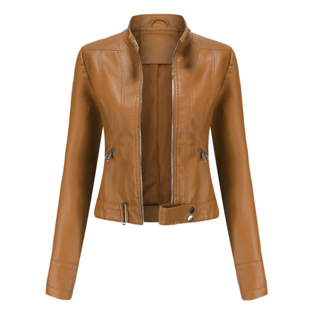 Elegante, wasserdichte Damen Übergangsjacke. Perfekt für Freizeit, schützt stilvoll vor Wind und Regen.