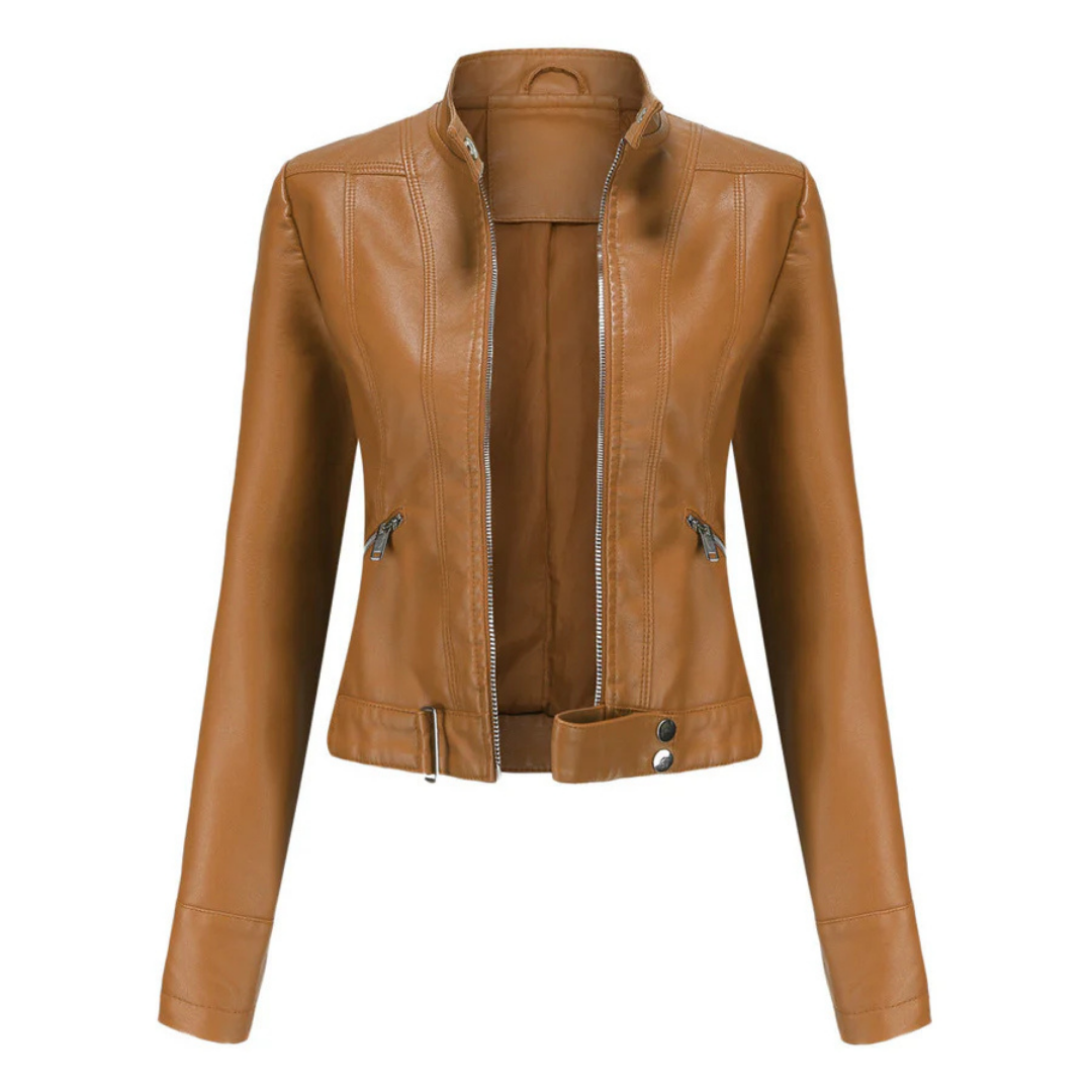 Elegante, wasserdichte Damen Übergangsjacke. Perfekt für Freizeit, schützt stilvoll vor Wind und Regen.
