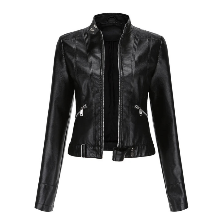 Sportlich-elegante Damen Kurzjacke, wasserdicht und atmungsaktiv, ideal für Outdoor-Aktivitäten bei jedem Wetter.