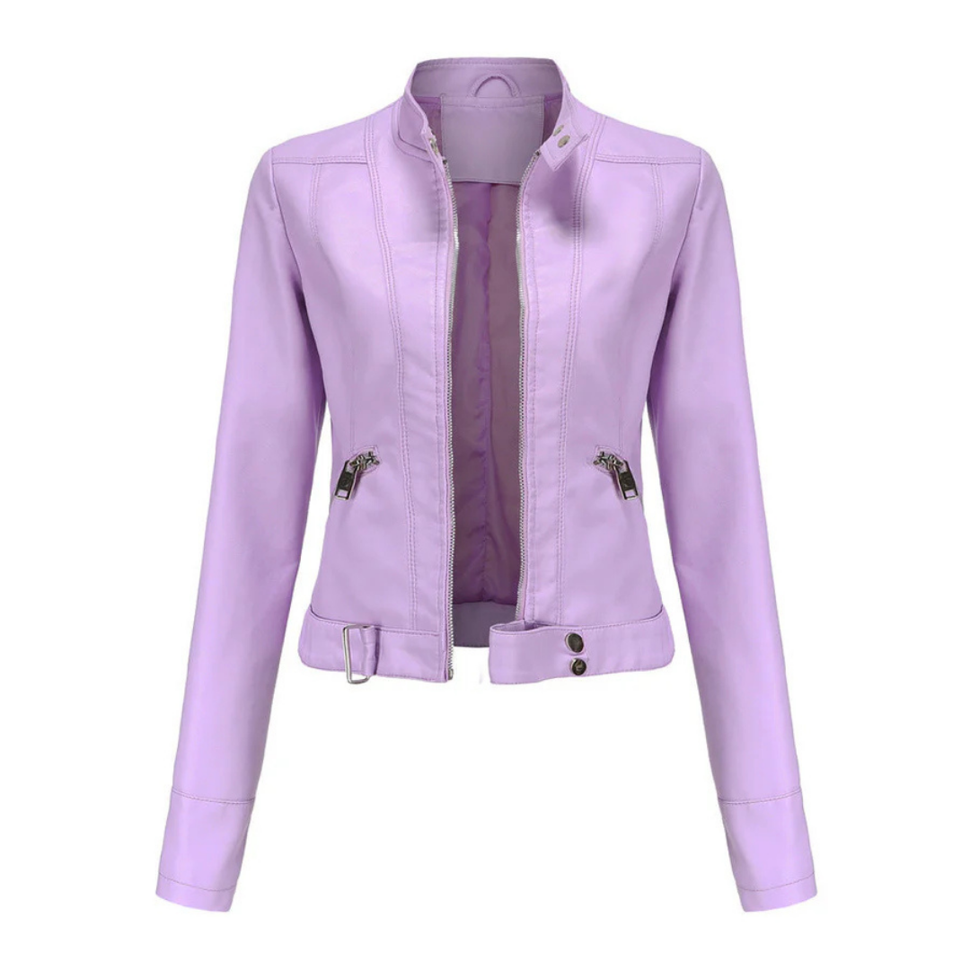 Stilvolle wasserdichte Kurzjacke für Damen. Übergangsjacke für Frühling und Herbst, schützt zuverlässig vor Regen.