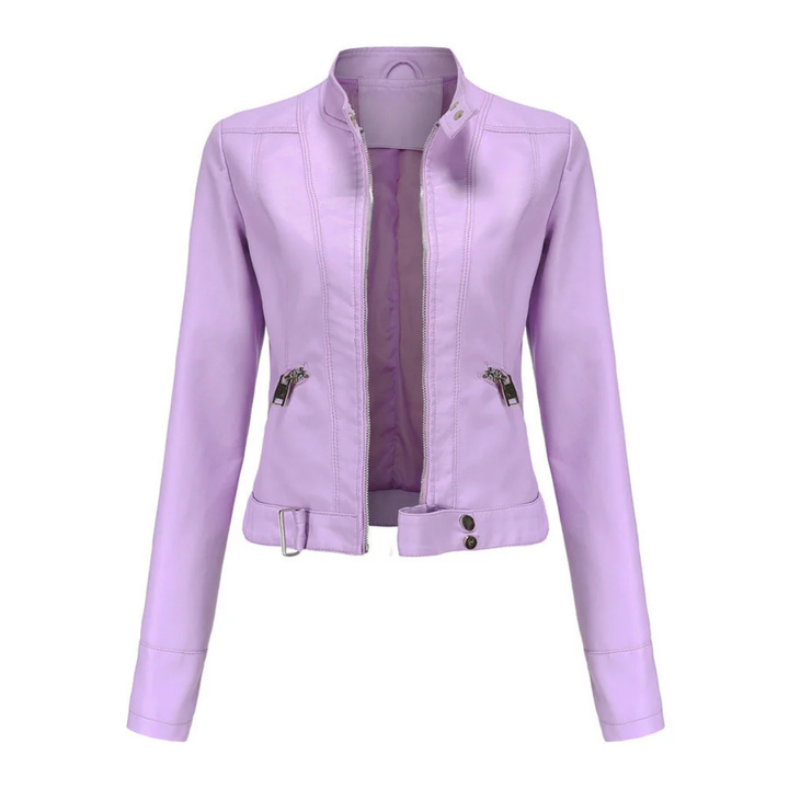 Stilvolle wasserdichte Kurzjacke für Damen. Übergangsjacke für Frühling und Herbst, schützt zuverlässig vor Regen.