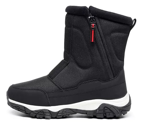 Wasserdichte, gefütterte Herren-Schneestiefel für kalte Wintertage. Warm, bequem & rutschfest im Schnee.
