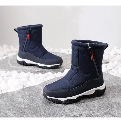 Robuste Herren-Winterstiefel mit Kälteschutz. Ideal für Outdoor-Aktivitäten im Schnee; warm & wasserdicht.