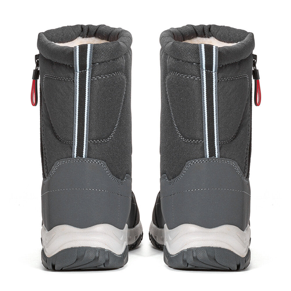 Warme Outdoor-Damenstiefel, wasserdicht, rutschfest, mit Reißverschluss, perfekt für Schnee und Eis.
