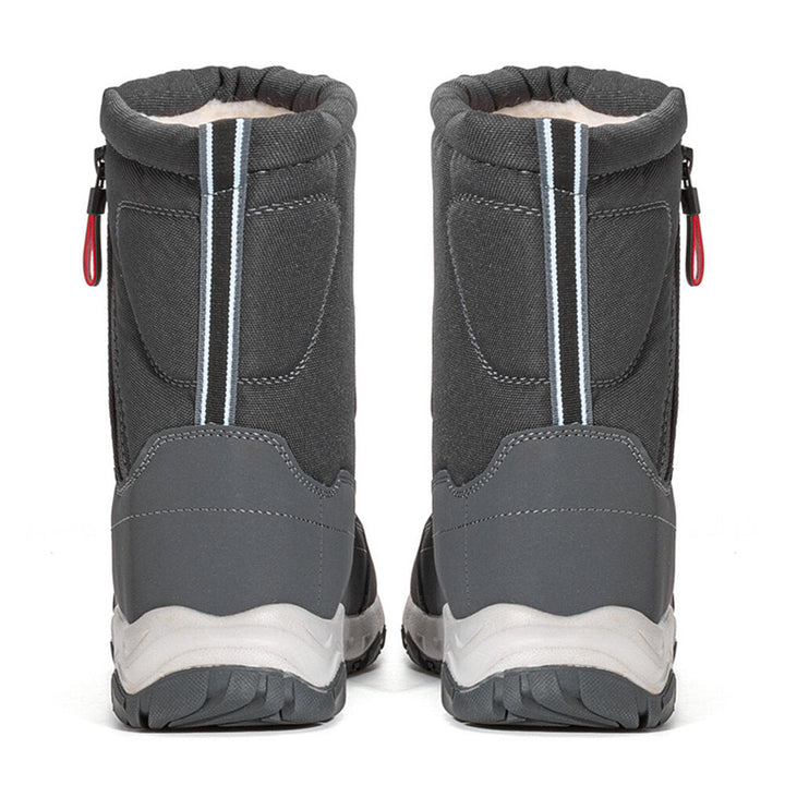 Warme Outdoor-Damenstiefel, wasserdicht, rutschfest, mit Reißverschluss, perfekt für Schnee und Eis.