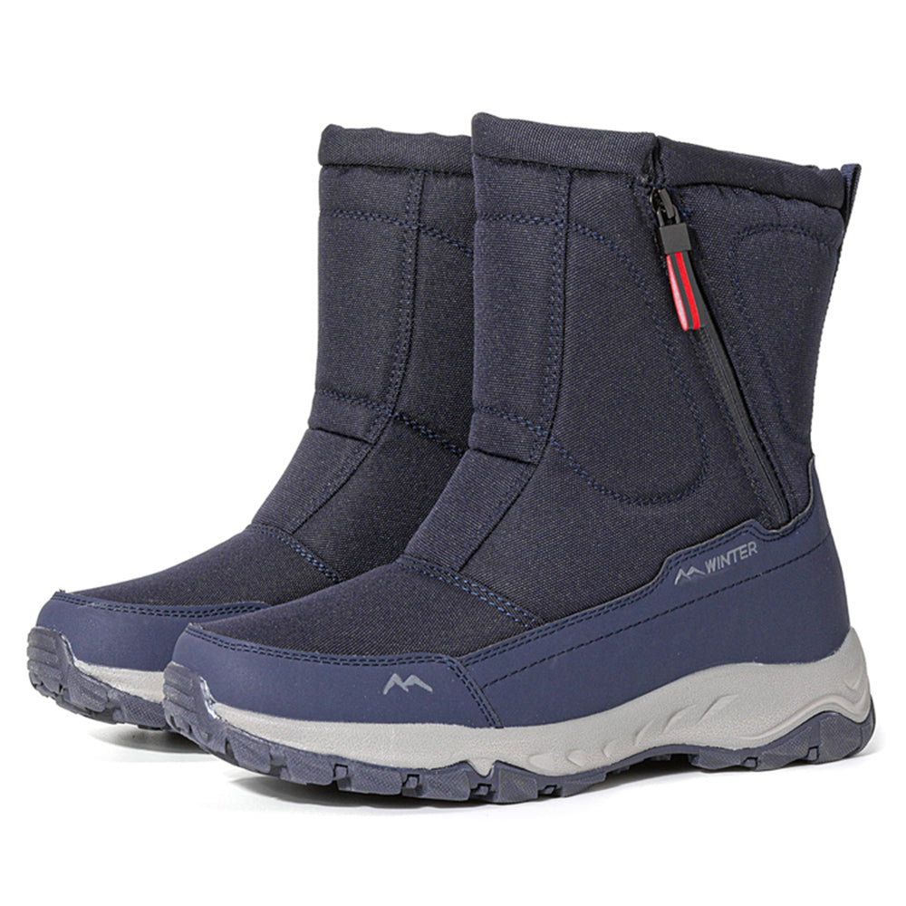 Zuverlässige Damen-Winterstiefel: Wasserdicht, rutschfest, warm gefüttert und mit Reißverschluss.