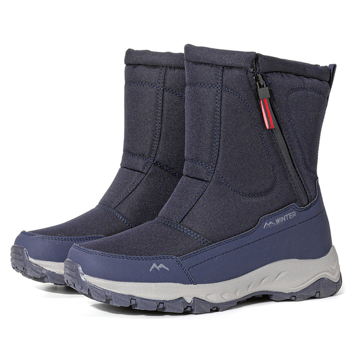 Zuverlässige Damen-Winterstiefel: Wasserdicht, rutschfest, warm gefüttert und mit Reißverschluss.