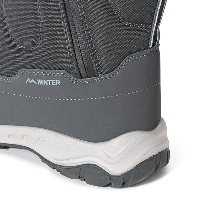 Wasserdichte Damen-Winterstiefel, warm gefüttert, rutschfeste Sohle, bequemer Reißverschluss.