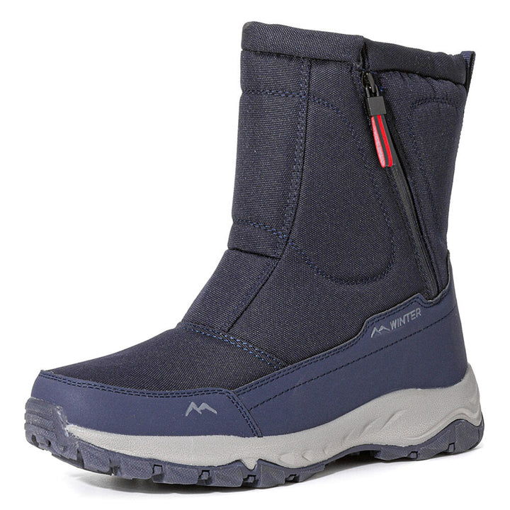 Robuste Damen-Schneestiefel mit Reißverschluss, wasserdicht, rutschfest und warm gefüttert.