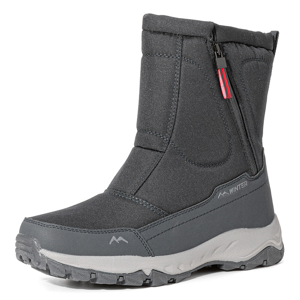 Stilvolle Damen-Winterstiefel, wasserdicht, rutschfest, warm gefüttert und mit Reißverschluss.