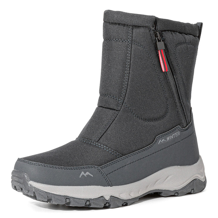 Stilvolle Damen-Winterstiefel, wasserdicht, rutschfest, warm gefüttert und mit Reißverschluss.