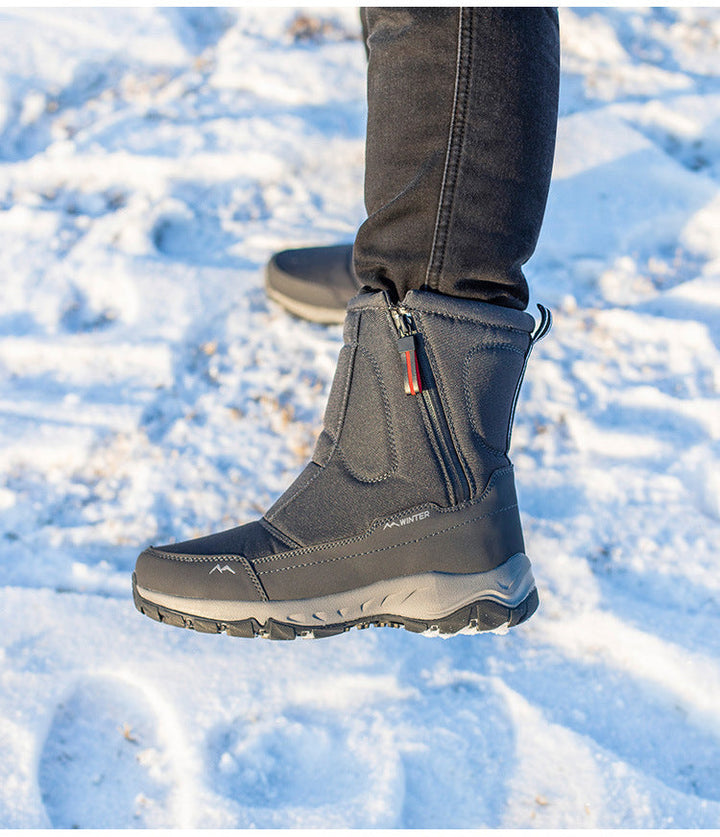 Damen-Winterstiefel: Rutschfest, wasserdicht, warm gefüttert und mit praktischem Reißverschluss.