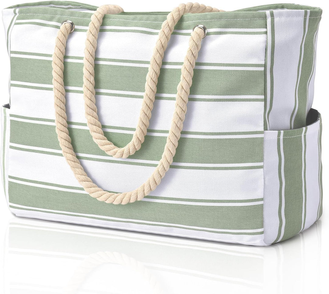 Große, wasserdichte Strandtasche, organisiert für den perfekten Urlaubstag.