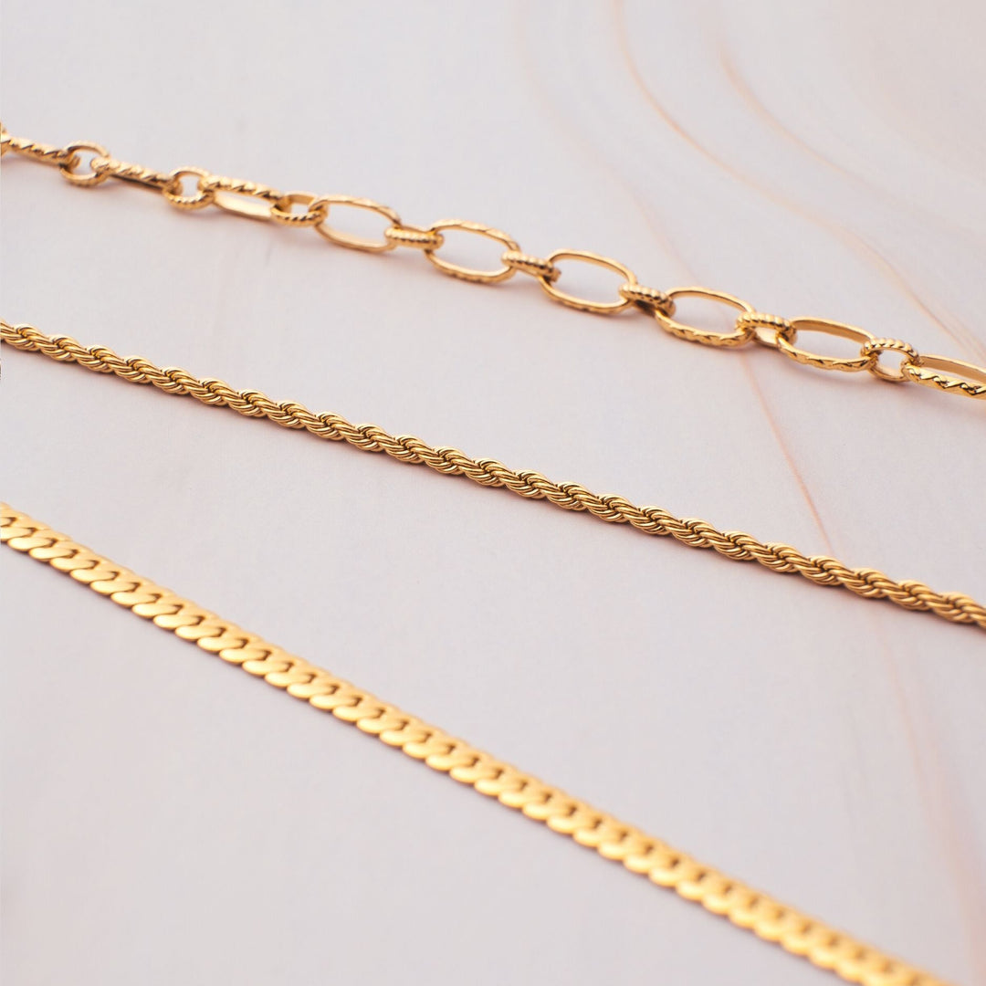 Wasserfeste Halskette in Gold, ideal für den Alltag