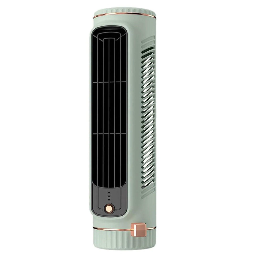 Kompakter, tragbarer Turmventilator mit 360° Oszillation für persönliche, effiziente Kühlung.
