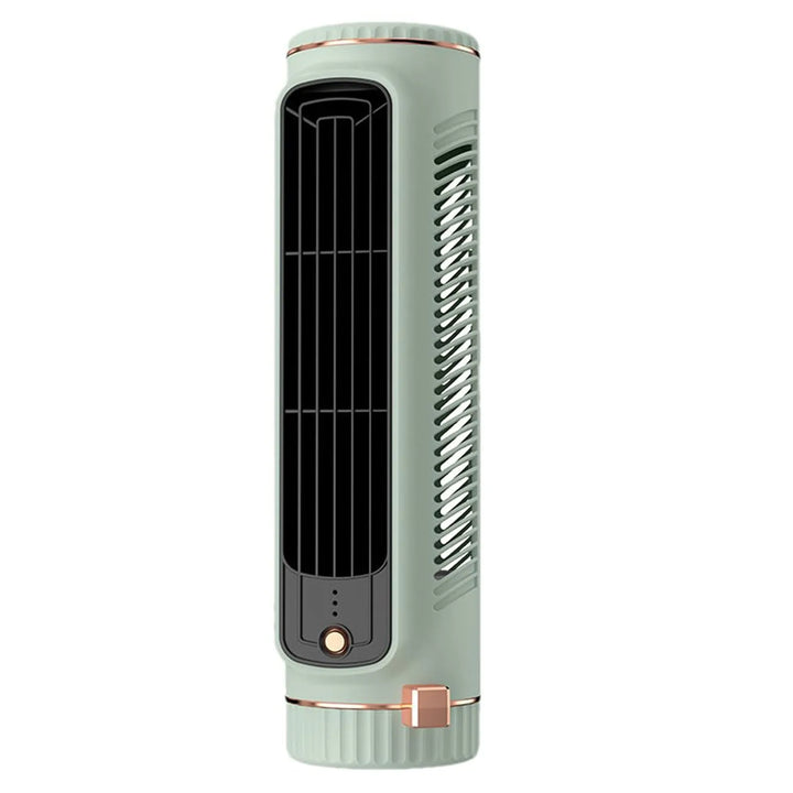 Kompakter, tragbarer Turmventilator mit 360° Oszillation für persönliche, effiziente Kühlung.