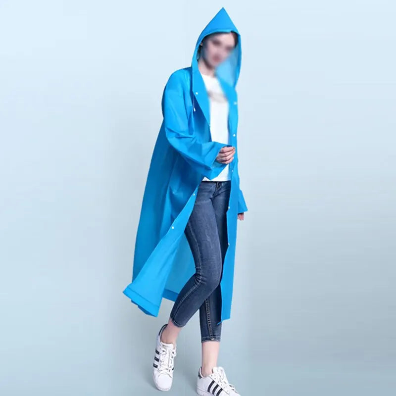 Gelber wiederverwendbarer Regenponcho, einteiliger Regenschutz für Outdoor-Sport und Reisen.