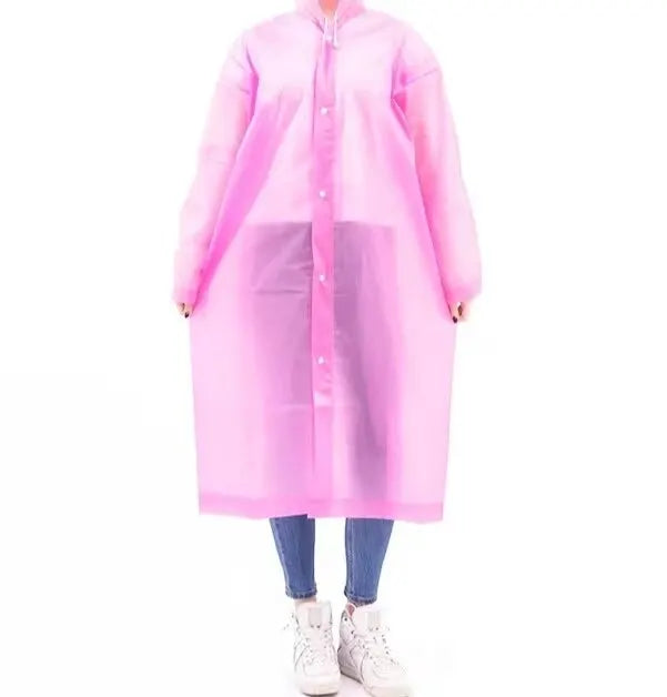 Gelber Regenmantel für Damen & Herren, atmungsaktiver Wetterschutz für Wanderung und Outdoor-Sport.
