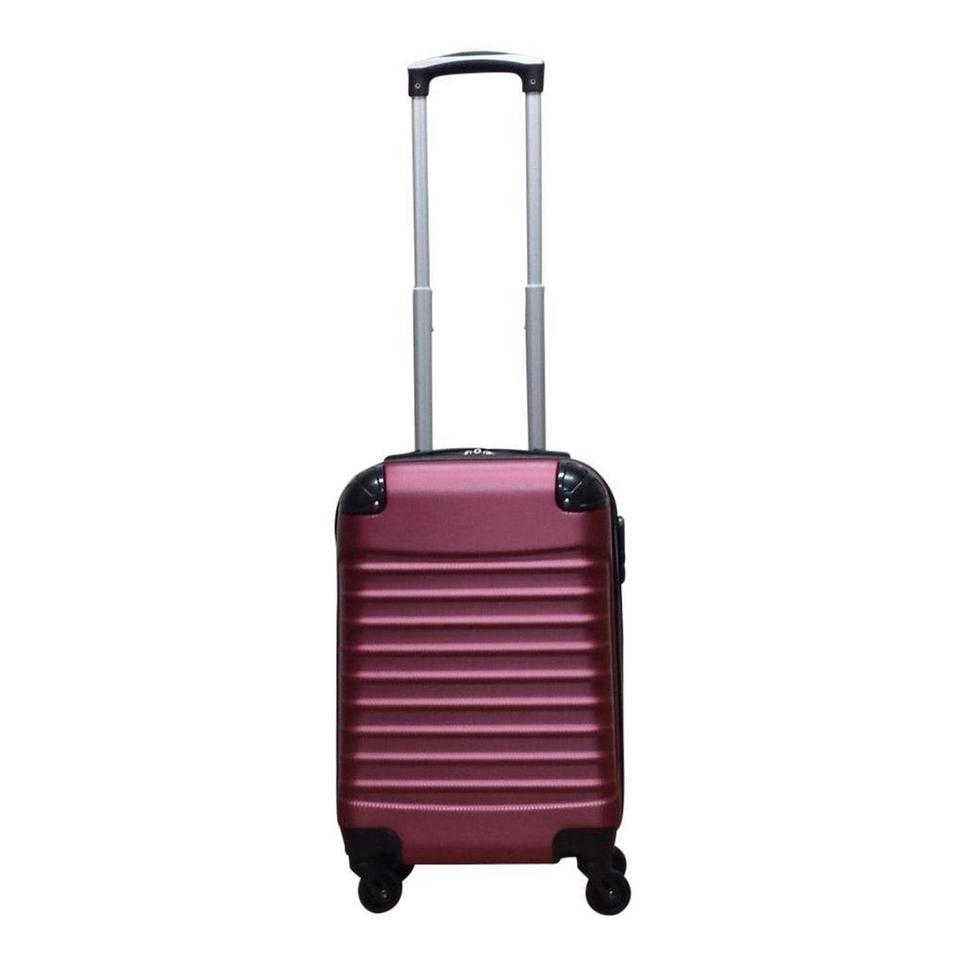 Elegantes Weinrotes Kofferset: Zwei Hartschalenkoffer für stilvolles und sicheres Reisen. Ideal als Rollkoffer & Gepäckset.