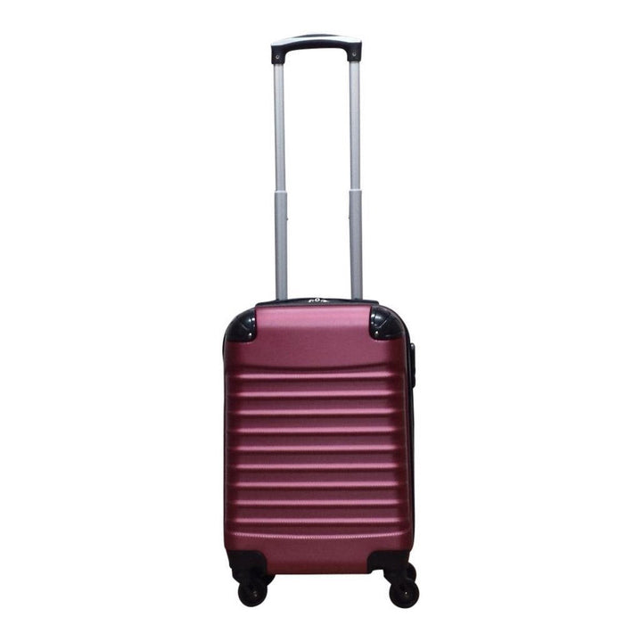 Elegantes Weinrotes Kofferset: Zwei Hartschalenkoffer für stilvolles und sicheres Reisen. Ideal als Rollkoffer & Gepäckset.