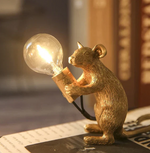 Sitzende Maus / Gold
