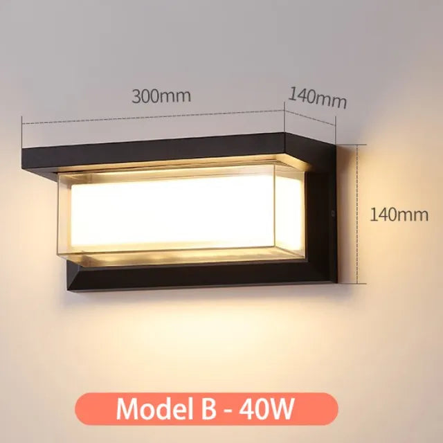 Robuste LED-Wandleuchte mit Bewegungssensor, perfekte Außenbeleuchtung für Ihr Zuhause.