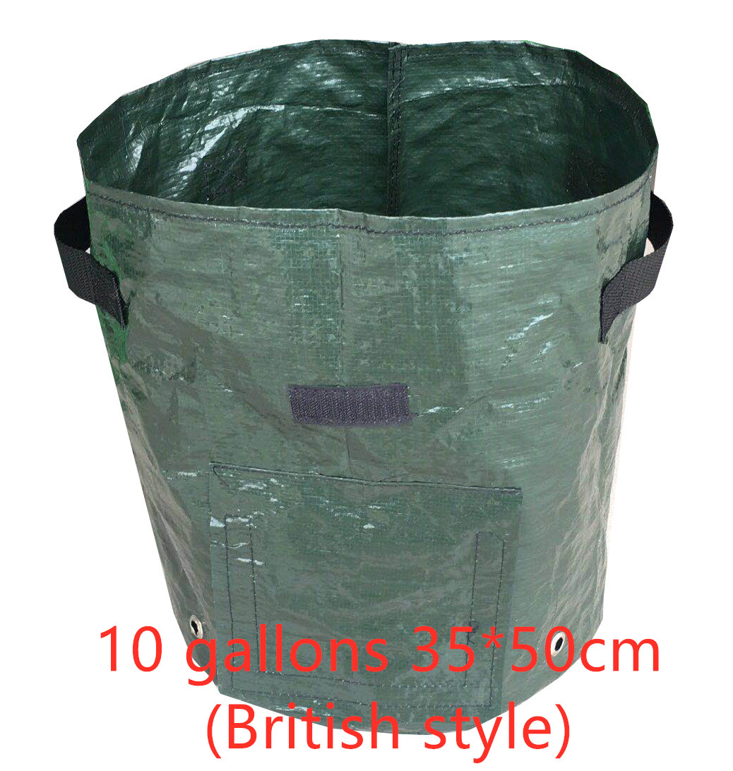 Wiederverwendbarer Pflanzsack für Kartoffeln mit Sichtfenster, ideal für Balkone, grün und atmungsaktiv für optimale Belüftun