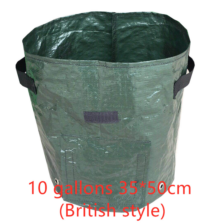 Wiederverwendbarer Pflanzsack für Kartoffeln mit Sichtfenster, ideal für Balkone, grün und atmungsaktiv für optimale Belüftun