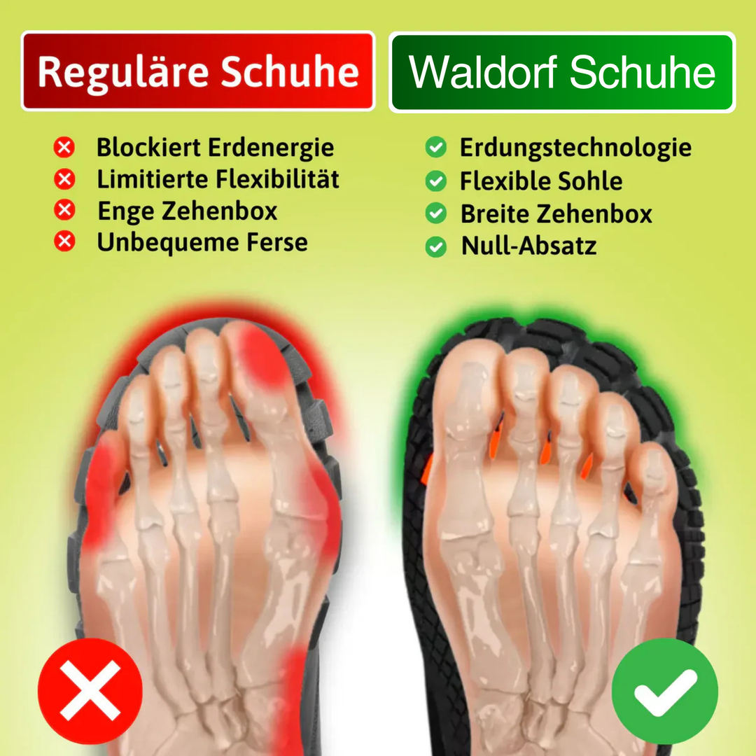 Bequeme Barfußschuhe für Damen und Herren mit flexibler Sohle in Grau